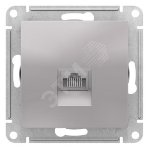 ATN000383 Atlasdesign Механизм розетки компьютерной RJ45 Cat.5e, алюминий (уп.10шт.) Schneider Electric ATN000383 - фото 235038