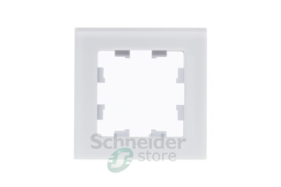 ATN330101 AtlasDesign Nature Рамка 1 пост, органическое стекло матовое белое (уп.3шт) Schneider Electric ATN330101 - фото 235078