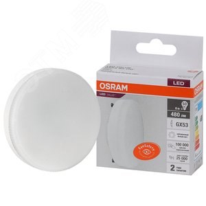 5582002 Value GX53 LED 6Вт GX53 4000К 480Лм таблетка 220В (замена 50Вт) Лампа светодиодная (уп.10шт.) LEDVANCE (OSRAM) 4058075582002 - фото 313186