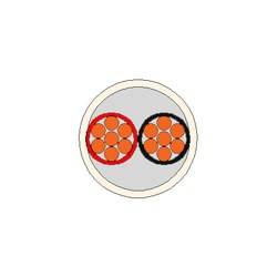 CQR 2X0.22мм² (CAB 2/100 нг-LS) Слаботочный кабель для систем сигнализации (бухта 100м.) CAB 2/100 нг-LS - фото 359787