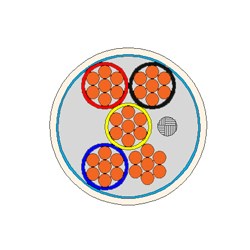 CQR 4х0.22мм² ЭКРАН (CABS4/100) Слаботочный кабель для систем сигнализации (бухта 100м.) CABS4/100 - фото 359788