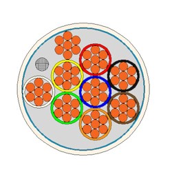 CQR 8Х0,5мм² (CAB 8/100/14S) Слаботочный кабель для систем сигнализации (бухта 100м.) CAB 8/100/14S - фото 359790