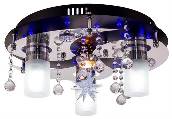 166/3+1PL E27*40W+MR11*35W+LED Chrome Потолочный светильник Escada  166/3+1PL - фото 604363