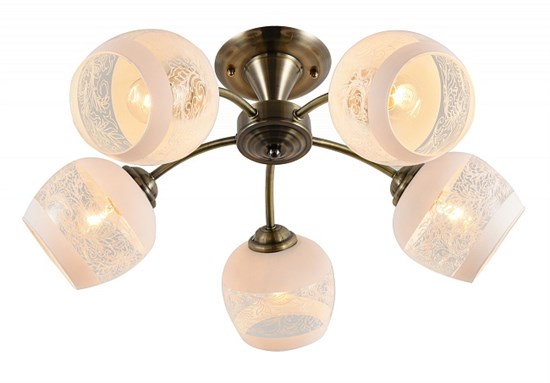 1106/5P E27*60W Antique brass Потолочный светильник Escada 1106/5P E27*60W Antique brass - фото 604394