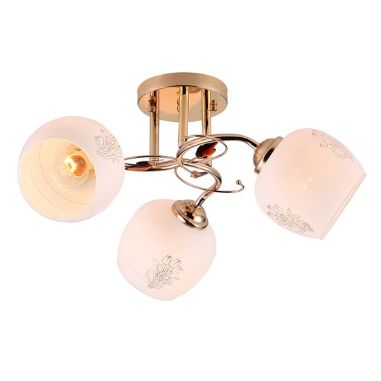 1121/3PL E27*40W Gold Потолочный светильник Escada 1121/3PL E27*40W Gold - фото 604504