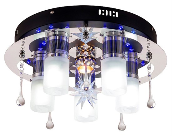 167/5+1PL E27*40W+MR11*35W+LED Chrome Потолочный светильник Escada 167/5+1PL - фото 604560