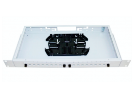 CCB-033-16FC Оптический кросс стоечный 19" КРС-16-FC(ST), стальной, комплектация 6 FC/UPC  (адаптеры, кдзс, пигтейлы) ОптКом ООО CCB-033-16FC - фото 604660