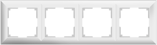 WL14-Frame-04 Fiore Рамка на 4 поста белый (уп.10шт.) Werkel™ a038840 - фото 604672