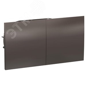 ATN000628 AtlasDesign Розетка двойная с заземлением, шторками и сдвижной крышкой, мокко, в сборе (уп.6шт.) Systeme Electric (Россия) ATN000628 - фото 604778