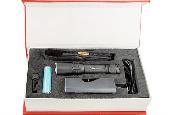 G20 ver.2 "Gryphon" CREE XM-L2 T6 600лм, 4 реж., аккум. 18650, ЗУ и чехол в компл. Фонарь ЯРКИЙ ЛУЧ  4606400613763 - фото 604807