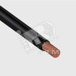 ПВ3/ПуГВнг(A)-LS 1х0,5мм² Провод черный РЭК-PRYSMIAN ГОСТ (бухта 1500м.) ПВ3/ПуГВнг(A)-LS 1х0,5 - фото 604847