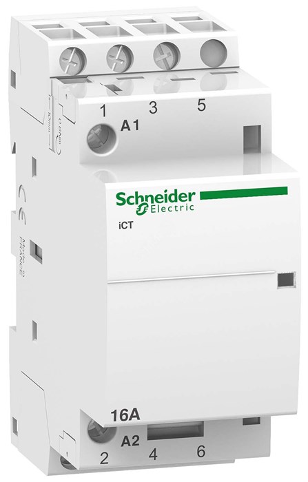 A9C22813 Acti 9 Контактор модульный iCT 16A 3НО 220/240В АС Schneider Electric A9C22813 - фото 605074