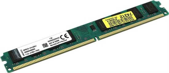 Оперативная память Kingston ValueRAM DDR-II 2GB (PC2-6400) 800MHz KVR800D2N6/2G KVR800D2N6/2G - фото 605084