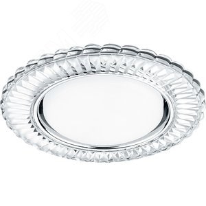 41306 CD4044 с драйвером в комплекте 20LED*2835 SMD 4000K, 15W GX53, без лампы, прозрачный, хром Светильник встраиваемый (уп.10/50шт.) FERON (Китай) 41306 - фото 605090