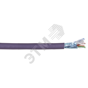LC1-C604-326 Кабель витая пара ЭКРАН F/UTP кат.6 4х2х23AWG LSZH, фиолетовый (кор.305м.) ITK® LC1-C604-326 - фото 605125