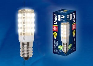 LED-Y16-4W/WW/E14/CL Лампа св/д для холодильников и швейных машин. Цвет теплый белый. (уп.25шт.) LED-Y16-4W/WW/E14/CL - фото 605286