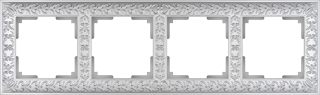 WL07-Frame-04 Antic Рамка на 4 поста, жемчужная (уп.10шт.) Werkel™ ВЫВЕДЕНА ИЗ АССОРТИМЕНТА WL07-Frame-04 - фото 605355