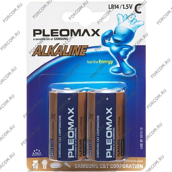 Элемент питания  Pleomax Samsung LR14/343 BL2 тип С 673685 - фото 605420