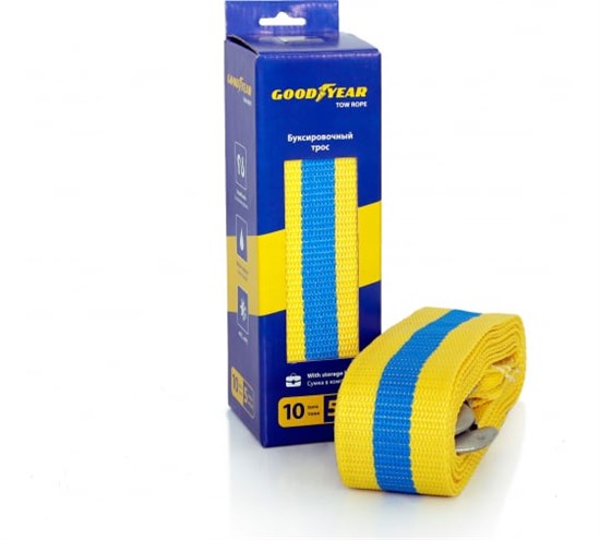 GY004003 Буксировочный трос 10 тонн Goodyear GY004003 - фото 605481