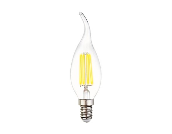 202214 Filament LED C37L-F 6W (60W) E14 3000K Лампа светодиодная "Свеча на ветру" (уп.100шт.) Ambrella Light 202214 - фото 605527