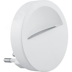 41020 FN1121 Светильник-ночник 0,45W 230V круг, белый (уп.10шт.) FERON (Китай) 41020 - фото 605670