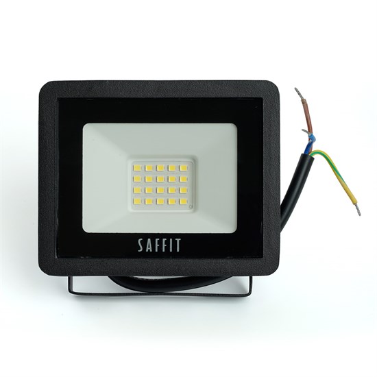 55064 SFL90-20, 2835SMD, 20W 6400K AC220V/50Hz IP65, черный в компактном корпусе Прожектор светодиодный FERON 55064 - фото 605727