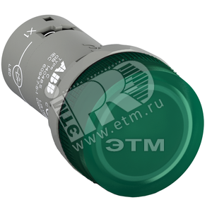 1SFA619403R5232 CL2-523G зеленая Лампа со встроенным светодиодом 230В AC (уп.10шт.) ABB 1SFA619403R5232 - фото 605832
