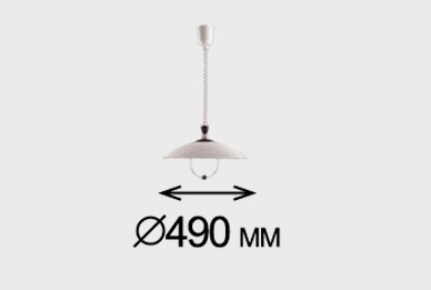 П619 SOS11 127 белый/тёмное дерево Подвес E27 100W 220V LARSA П619 - фото 605894