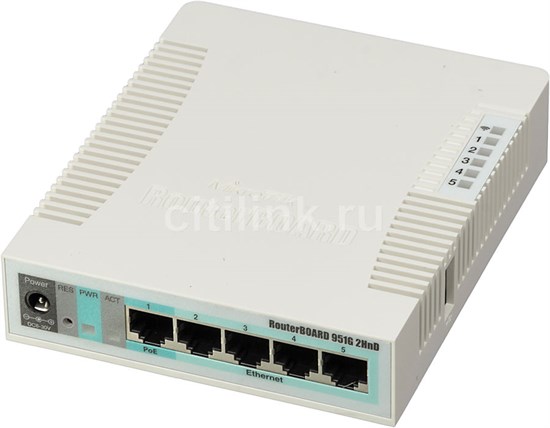 RB951G-2HnD, белый Wi-Fi роутер MIKROTIK RB951G-2HnD - фото 605932