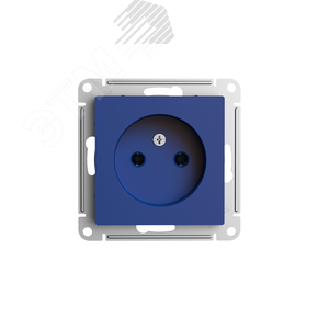 ATN001141 AtlasDesign Механизм розетки 1 гнездо без заземления, аквамарин (уп.5шт.) Systeme Electric (Россия) ATN001141 - фото 605981