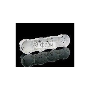 KP 64/4 (KA) Коробка в бетон ПВХ приборная под штукатурку 4-х местная (уп.28шт.) KOPOS KOLÍN (Чехия) KP 64/4 (KA) - фото 606006