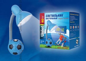 TLI-216 White-Red. Лампа настольная. Цоколь E27 40W. Цвет белый с красным. UNIEL TLI-216 White-Red - фото 606126