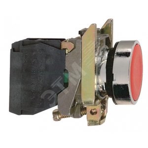 XB4BA42 Кнопка красная без фиксации Ø22мм 1НЗ (уп.5шт.) Schneider Electric XB4BA42 - фото 606179