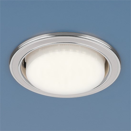 1036 GX53 WH/SL белый/серебро Cветильник встраиваемый (уп.50шт.) Elektrostandard 1036 GX53 WH/SL белый/сер - фото 606220