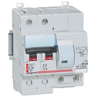411158/07919 Выключатель авт. диф. тока 2п 4мод. C 16A 30mA тип АC 10kA 230В~ DX³ LEGRAND 411158 - фото 606238