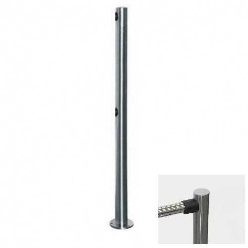 PERCo-BH02 2-00 Односторонняя стойка с 2-мя отверстиями для крепления патрубков PERCo-BH02 2-00 - фото 606423