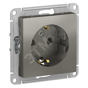 ATN000943 AtlasDesign Механизм розетки 1 гнездо с заземлением, сталь (уп.20шт.) Schneider Electric ATN000943 - фото 606475