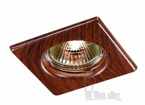 369717 NT12 157 красное дерево Встраиваемый НП IP20 GX5.3 50W 12V WOOD 369717 - фото 606701
