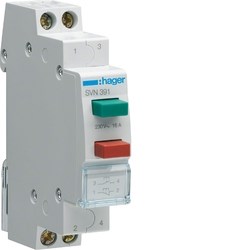 SVN391 Кнопка управления, 2 толкателя, без фиксации 16A, 250В АС, 2P, 1н.о.+1н.з., 1М (уп.12шт.) SVN391 - фото 606718