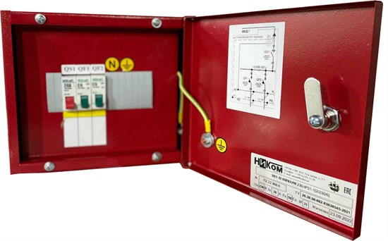 ЩУ-П НИКОМ 230(C20N)-IP31-1[1/230/16] Щит управления и автоматизации пожарный НИКОМ ООО ЩУ-П НИКОМ 230(C20N)-IP31-1[1/230/16] - фото 606759