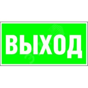 a15041 BL-2010B.E22 "Выход" Знак безопасности Белый свет 2000 ООО a15041 - фото 606775