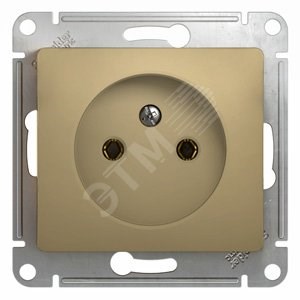 GSL000441 Glossa Розетка 1 гнездо, без заземления, титан, механизм (уп.20шт.) Schneider Electric GSL000441 - фото 606794
