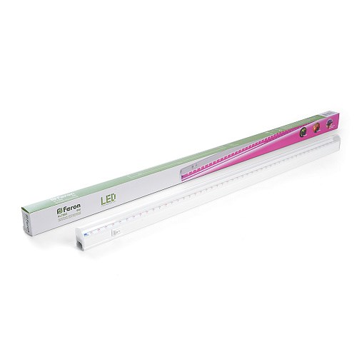 41355 AL7002, 14W, 230V, IP40, цвет белый Светодиодный светильник для растений с сетевым и соединительным шнуром в комплекте FERON 41355 - фото 606809