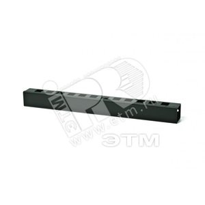 CM-1U-ML-COV Кабельный организатор с металлическими кольцами и крышкой 19", 1U Hyperline 16489 - фото 606851