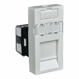 QD 45X22.5-RJ45/6_HB QUADRO Розетка компьютерная RJ-45 Cat.6e QD 45x22,5/6 (HB) QD 45X22.5-RJ45/6_HB KOPOS KOLÍN QD 45X22.5-RJ45/6_HB - фото 606877