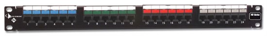 HD5-24B патч-панель 19" 1U 24 порта cat5e T568A/B без HD-RWM Siemon Company США HD5-24B - фото 606884