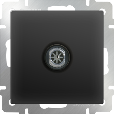 W1183008/WL08-TV ТВ-розетка оконечная, черная матовая (уп.5шт.) Werkel™ a051612-1 - фото 606899