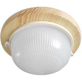 TP53R1ECA Ecola GX53 LED НБО-03-60-011 Cветильник накладной Круг дерево Клен 1*GX53, IP65, матовый (уп.8шт.) TP53R1ECA - фото 607276