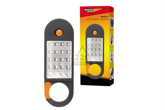 Фонарь "Оптимус-mini" светодиодный 0.5W+20SMD, карабин, магнит, на 3xAAA ЯРКИЙ ЛУЧ "ОПТИМУС МИНИ" - фото 607378