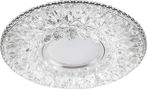 32655 CD942 с драйвером в комплекте 15LED*2835 SMD 4000K, MR16 50W G5.3, прозрачный Светильник встраиваемый (уп.10/50шт.) FERON (Китай) 32655 - фото 607416